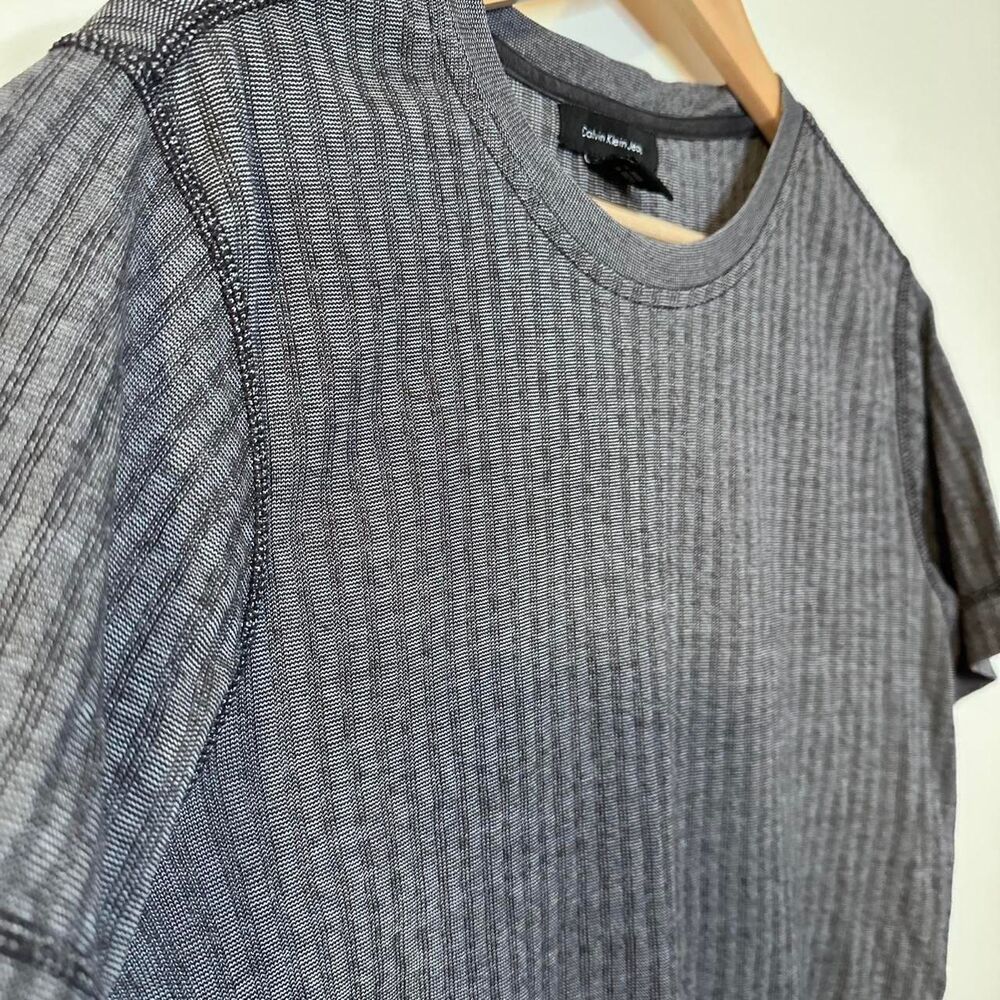 Calvin Klein Ribbed Crew Neck Basic Essential T-s… - image 4